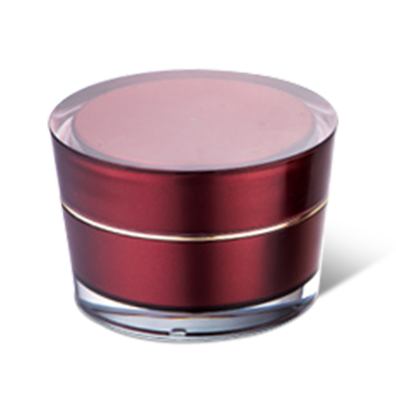 Pot de crème de luxe à double paroi emballage de pot de soin cosmétique YH-CJ007,15G